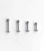 VegaLine Gümüş Cerrahi Çelik Dudak Piercing - Görsel 2