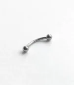 Gümüş Çift Top Kaş Piercing - Görsel 3
