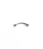 Gümüş Çift Top Kaş Piercing - Görsel 4