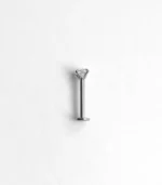VegaGlow Zirkon Taşlı Cerrahi Çelik Dudak Piercing - Görsel 4