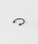 Siyah Septum Halka Piercing - Görsel 2