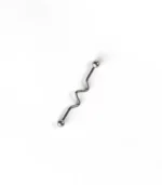 Gümüş Z Model Industrial Köprü Piercing - Görsel 2