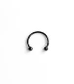 Siyah Septum Halka Piercing - Görsel 3
